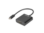 Lanberg Adapter USB CM - HDMI F 15cm czarny Lanberg