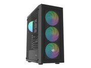 Fury Obudowa Shobo SH8F ARGB Midi tower z oknem czarna Fury