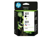 HP Tusz HP301 HP301 N9J72AE, Zestaw Bk+Kolor - zdjęcie 1