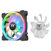 Thermaltake Wentylator SwaFan 12 RGB + kontroler + zamienne łopatki (reverse), czarny Thermaltake