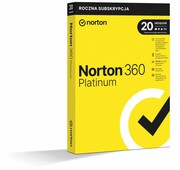 Norton 360 Platinum 100GB PL 1Użytkownik 20Urządzeń 1Rok 21427517 Norton