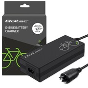 Qoltec Ładowarka do roweru elektrycznego 36V | 42V | 2A | wtyczka Bosch 3Pin + kabel zasilający Qoltec