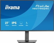 IIYAMA Monitor ProLite 27 cali XB2796QSC-B1 IPS,QHD,HDMI,USB-C (PD 65W),75Hz, 350cd, 1xUSB 3.2 , 1xUSB-C, 2x2W, HAS 150/PIVOT/obrót stopy 360st IIYAMA