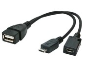 Gembird KABEL USB MICRO AF-BM+(F) USB 2.0 OTG 15CM Gembird