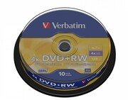 Verbatim DVD+RW 4x 4.7GB 10P CB 43488 Verbatim