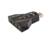 Savio Karta dźwiękowa USB 7w1, dźwięk Virtual 7.1CH, Plug & Play, blister, AK-08 Savio
