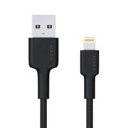 AUKEY CB-AL05 kabel Lightning - USB-A 2m MFi Apple nylonowy oplot czarny AUKEY