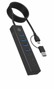 IcyBox Hub IB-HUB1737-C3 7-Port USB 3.2 Gen 1 Hub, 3x USB Type-C., 4x USB Type-A IcyBox
