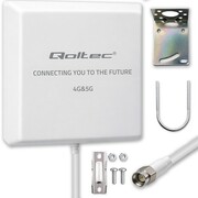 Qoltec Antena 4G 5G LTE | 9dBi | kierunkowa | zewnętrzna | SMA | wodoodporna | 3m Qoltec