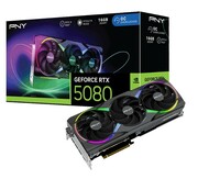PNY Karta graficzna GeForce RTX 5080 OC ARGB 3F 16GB 256-bit 960GB/s PNY