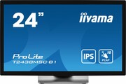 IIYAMA Monitor 24 cale T2438MSC-B1 IPS,FHD,DP,HDMI,2x2W,2xUSB,600(cd/m2), 10pkt.7H,IP1X(FRONT),PION/POZIOM IIYAMA