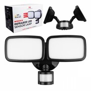 Maclean Ścienna lampa LED, czujnik PIR MCE524B 20W, 1500lm, IP65. neutral white 4000K, czarna Maclean