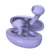 Trust Słuchawki earbuds Yavi Bluetooth ENC fioletowe Trust