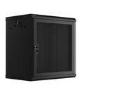 Lanberg Szafa wisząca 19 cali 12U 600x450 drzwi perforowane (flat pack) czarna Lanberg
