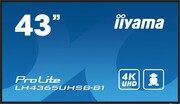IIYAMA Monitor 43 cale LH4365UHSB-B1 24/7, IPS, ANDROID 11, 4K, 800cd, iiSignage2, SDM, 2x HDMI, DP, 2x USB,2x 10W, RJ45, WiFi, 4/32GB, PION/POZIOM, 4 IIYAMA