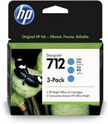 HP Ink 712 3-Pack 29ml Cyan 3ED77A HP