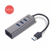 i-tec USB 3.0 Metal 3-portowy HUB z adapterem Gigabit Ethernet i-tec