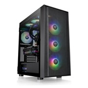 Thermaltake Obudowa - H570 Tempered Glass 3x12cm ARGB Czarna Thermaltake