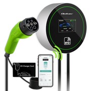 Qoltec Stacja ładowania EV 2w1 Typ2 | 22kW | Wi-Fi | LCD | 3fazy | Wallbox | Smart life app | RFID | 5m Qoltec