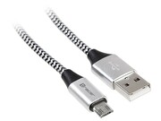 Tracer Kabel USB 2.0 AM-micro 1m czarno-srebrny Tracer