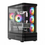 MODECOM Obudowa VOLCANO AQ100 MID ARGB szkło 4 wentylatory czarna MODECOM
