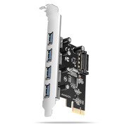 AXAGON PCEU-430RS Kontroler PCIe 4x port USB 3.2 GEN 1, UASP, chipset Renesas, 15-pin SATA zasilacz AXAGON