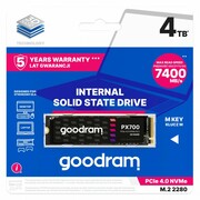 GOODRAM Dysk SSD PX700 4TB M.2 PCIe 2280 4x4 7400/6500MB/s GOODRAM