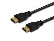 Savio Kabel HDMI (M) 2m, czarny, złote końcówki, v1.4 high speed, ethernet/3D wielopak 10 szt., CL-05 Savio