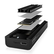 IcyBox Stacja dokująca IB-180MC-C31 M.2 NVMe&SATA Docking, USB 3.2 (Gen2) Type-C, Aluminium IcyBox