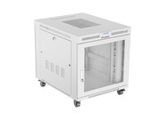 Lanberg Szafa instalacyjna rack stojąca 19 cali 15U 800x1000 drzwi perforowane LCD szara (Flat pack) Lanberg