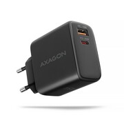 AXAGON ACU-PQ45 Ładowarka sieciowa 2-port QC3.0,4.0/AFC/FCP/PPS/Apple + PD type-C, 45W, Czarna AXAGON