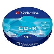 Verbatim CD-R 52x 700MB 10P SP Extra Protection Wrap 43725 Verbatim