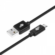 TB Kabel USB-Micro USB 1.5 m. czarny sznurek TB