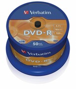 Verbatim DVD-R 16x 4.7GB 50P CB 43548 Verbatim