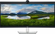 Dell Monitor P3424WEB 34 cale IPS Zakrzywiony WQHD (3440x1440)/21:9/HDMI/DP/USB-C/RJ-45/Kamera/Głośniki/Mikrofon/3Y Dell