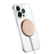 CRONG MagSpot Wireless Charger Aluminiowa ładowarka indukcyjna MagSafe 15W Złota CRONG