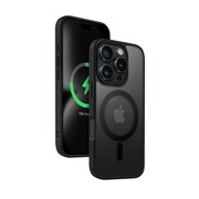 CRONG Etui z MagSafe Hybrid Frost MAG Cover do iPhone 16 Pro (czarny) CRONG