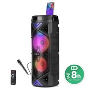 Media-Tech Głośnik FUNBOX KEG PRO MT3182 Karaoke/Bluetooth 5.0+EDR/FM/MP3?MicroSD/USB/Equalizer/AUX/Jack 6.3/Pilot/LED/RMS 50W/PMPO 1400W Media-Tech