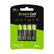 Green Cell Akumulatorki Paluszki 4x AA R6 2600mAh Green Cell