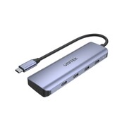 Unitek HUB USB-C 3.1; 4x USB-C; 5 Gbps; kabel 15cm; H1107K Unitek