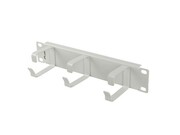 Lanberg Organizer kabli 10 cali z 3 metalowymi uchwytami TYP B szary Lanberg