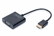 Digitus Konwerter/adapter audio-video HDMI do VGA, 1080p FHD, z audio 3.5mm MiniJack Digitus