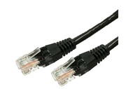 TB Kabel Patchcord miedziany kat.6a RJ45 UTP 1m czarny - paczka 10 sztuk TB
