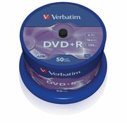 Verbatim DVD+R 16x 4.7GB 50P CB 43550 Verbatim