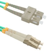 Qoltec Patchcord światłowodowy LC/UPC-SC/UPC | MultiMode | 50/125 | OM4 | 1m Qoltec