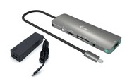 i-tec Zestaw Stacja dokująca USB-C Metal Nano 4K HDMI LAN z Power Delivery 100W + Ładowarka 100W i-tec