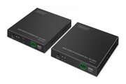 Digitus Przedłużacz (extender) światłowodowy HDMI 4K/60Hz przez IP 1G lub do 40km/300m, HDMI Loop-Out, sterowanie IR - zestaw (odbiornik/nadajnik) Digitus
