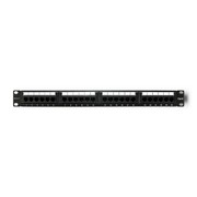 Qoltec Patch panel RACK | 24 porty | kat.6 UTP | Czarny Qoltec