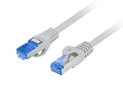 Lanberg Patchcord kat.6a S/FTP CCA 0.5m szary Lanberg