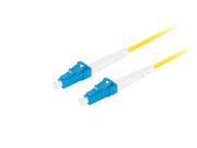 Lanberg Patchcord światłowodowy Sm Lc/Upc-Lc/Upc Simplex 3.0Mm 10M żółty Lanberg